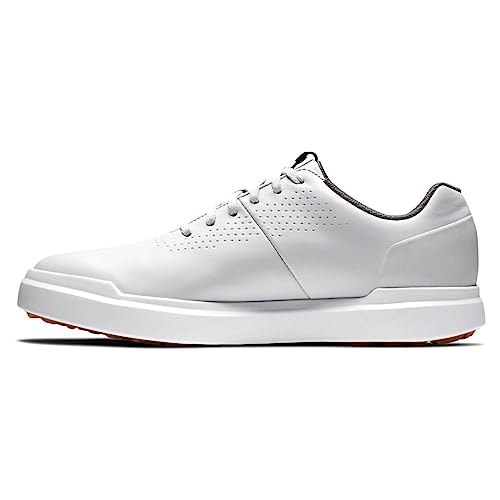 FootJoy Men's Contour Casual Golf Shoe, Cool White, 10
