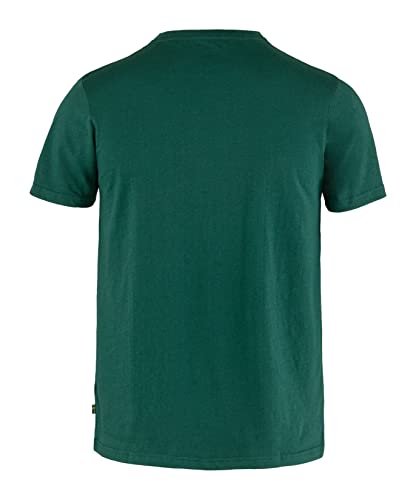 Fjallraven mens Logo T-shirt Outdoors Equipment, Arctic Green, Small US
