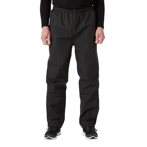 Helly-Hansen Men's Seven J Waterproof Windproof Breathable Rain Pant, 990 Black, Large