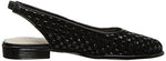 Trotters Women's Lucy Flat, Black Suede, 8.5 N US