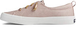 Sperry Women's Crest Vibe Sparkle Textile Sneaker, Blush, 9.5 M US