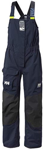 Helly-Hansen Pier 3.0 Coastal Sailing Bib Overalls for Women - Wind/Waterproof and Breathable, with Reinforced Seat & Knees, 597 Navy - X-Small