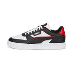 PUMA Mens Caven 2.0 Sneaker, PUMA Mens White-PUMA Mens Black-For All Time Red-PUMA Mens Silver, 11.5
