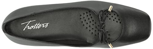 Trotters Women's Dixie Ballet Flat, Black, 6.5 Narrow