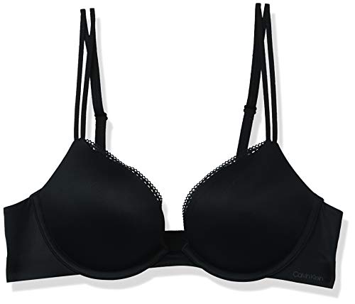 Calvin Klein underwear Liquid Touch Push-Up Plunge Bra Black 34DD