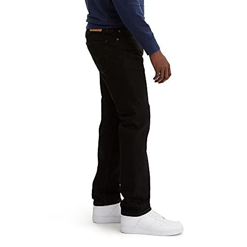 Levi's Men's 505 Regular Fit Jeans (Also Available in Big & Tall), Black-Discontinued, 29W x 34L