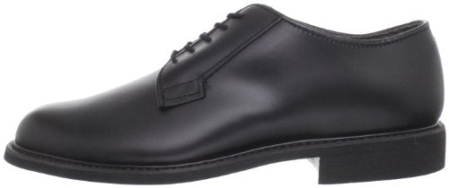 Bates Men's Leather Uniform Oxford, Black, 6 E US
