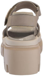 Timberland Women's Everleigh T-Strap Sandal, Light Taupe Nubuck, 6