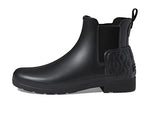 Hunter Refined Chelsea Vertical Quilt Boot Black 9 M