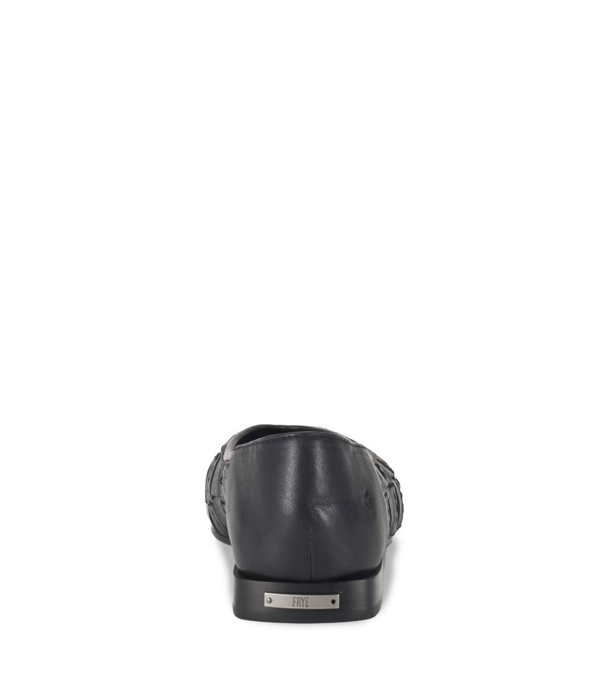 Frye Women's Claire Woven Flat, Black - 8.5M