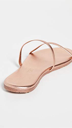 TKEES Gemma - Flats for Women - Open-Toe Silhouette - Slip-on Wear - Synthetic Lining - Synthetic Outsole Beach Pearl 9 B - Medium