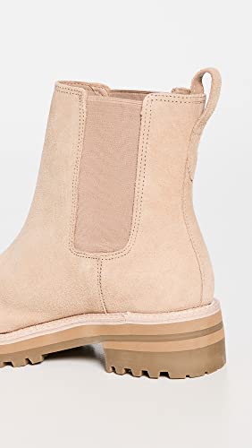 KAANAS Women's Montenegro Suede Chelsea Booties, Nutmeg, Tan, 10 Medium US