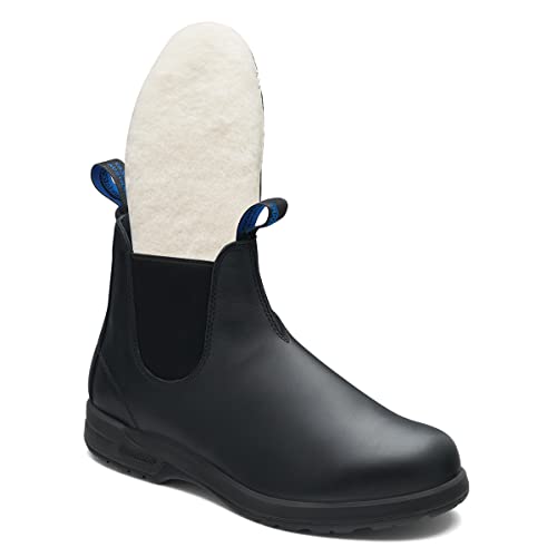 Blundstone 2241 Men's All-Terrain Thermal Series Waterproof Premium Leather Chelsea Boots with Insulated Shearling Footbed & Shock Absorption, Black, 10.5 US Men / 9.5 AU