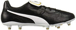 PUMA Mens King Top Firm Ground Soccer Cleats, PUMA Mens black-PUMA Mens white, 10.5