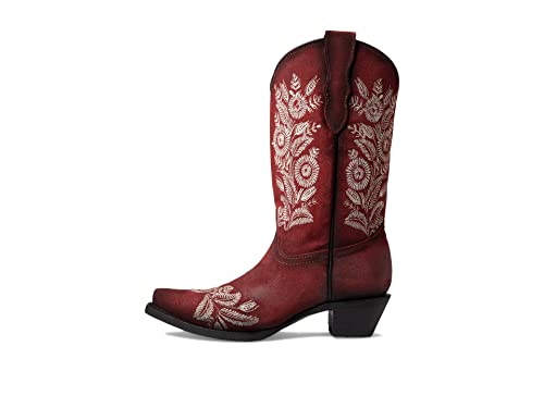 Corral Boots J8008 (Little Kid/Big Kid) Red 3 Little Kid M