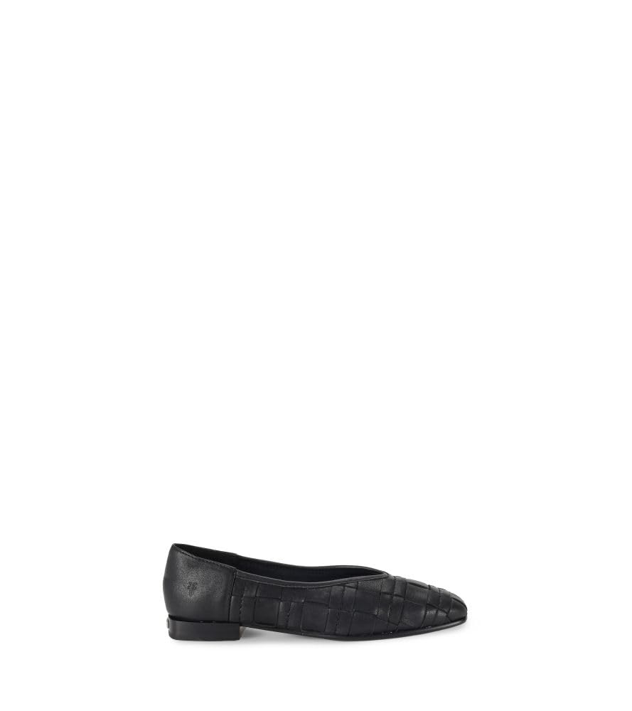 Frye Women's Claire Woven Flat, Black - 8.5M