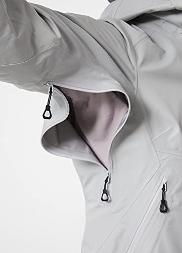 Helly-Hansen Womens Odin Mountain Infinity 3L Waterproof Sustainable Shell Jacket, 853 Grey Fog, Medium