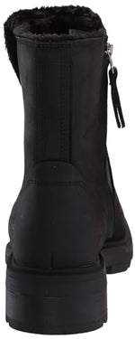 Timberland Women's Brimfield Mid Warm Lined Boot, Black Full Grain, 10 Wide