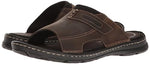 Rockport Men's Darwyn Slide 2 Sandal, Brown II Leather, 8 M US