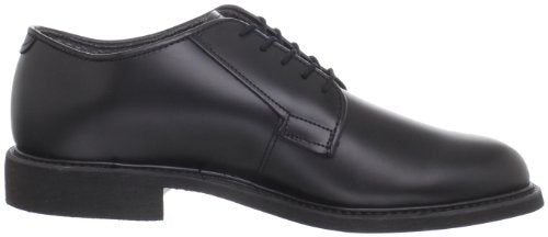 Bates Men's Leather Uniform Oxford, Black, 6 E US