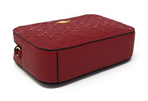 Coach Women's Mini Camera Bag (Signature Leather - Cherry)