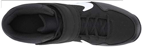 Nike Men's Alpha Huarache Varsity Keystone Mid Molded Baseball Cleat Black/White Size 11.5 M US