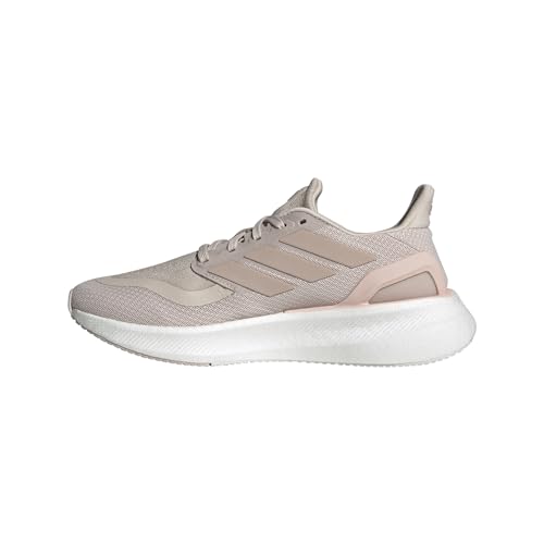 adidas Women's Pureboost 5 Running Sneaker, Putty Mauve/Sandy Pink Met./Sandy Pink, 6.5