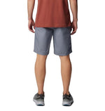 Columbia Mens Washed Out Hiking Short, Grey Ash, 34 x 10
