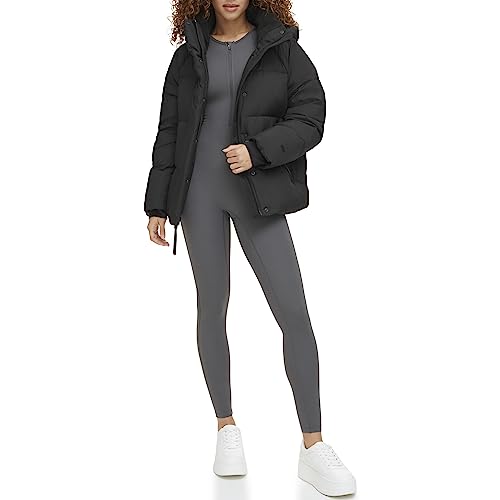 Levi's Women's Selma Hooded Puffer Jacket, Black, Large