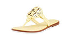 Tory Burch Women's Yellow Banana Leather Miller Thong Sandals Shoes (Numeric_9)