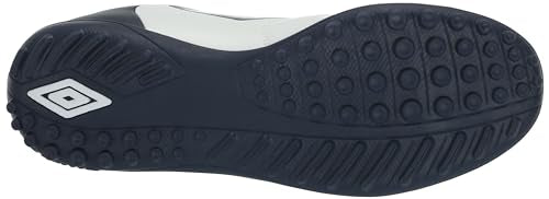 Umbro Men's Classico XI TF Soccer Turf Shoe, White/Navy/Red, 9