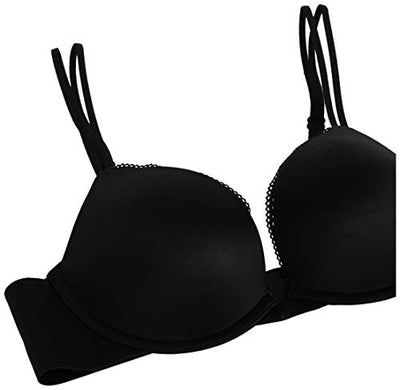 Calvin Klein underwear Liquid Touch Push-Up Plunge Bra Black 34DD