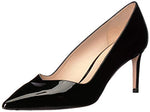 Stuart Weitzman Anny 70mm Pointy Toe Pump Black Patent 9.5 M