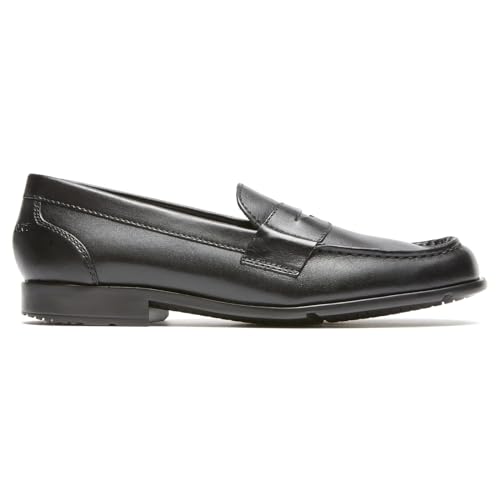 Rockport Men's Classic Loafer Penny, Black II, 9.5 Medium