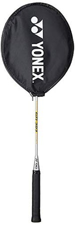 Yonex GR 303 Badminton Racket 2018 Professional Beginner Practice Racquet with Face Cover Steel Shaft - Pack of 2