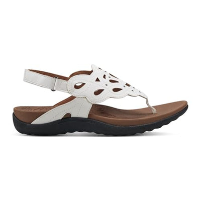 Rockport Women's Ridge Sling Sandal, White, 7.5 M US