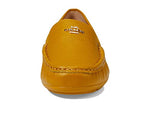 Coach® Marley Driver Women Loafers – Pebbled Leather Upper – Cushioned Footbed – Synthetic Lining – Gold Tone Yellow Gold 8.5 B - Medium