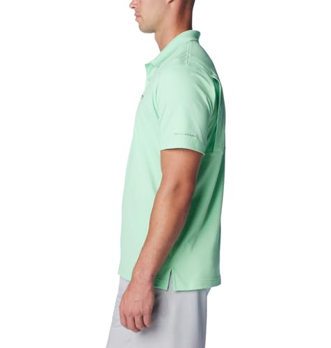 Columbia Men's Low Drag Offshore Polo, Ocean Mint, Medium