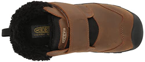 KEEN Kootenay 4 Mid Height Insulated Waterproof Snow Boots, Toasted Coconut/Vapor, 6 US Unisex Big Kid