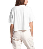 THE NORTH FACE Women's S/S Half Dome Cropped Tee, TNF White, M