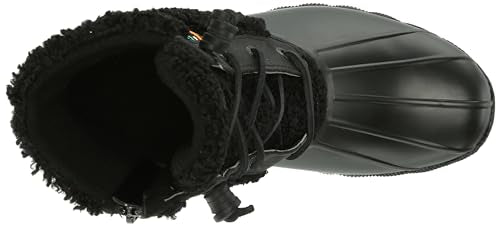 Sperry Women's Saltwater Sherpa Rain Boot, Rainbow Black, 11