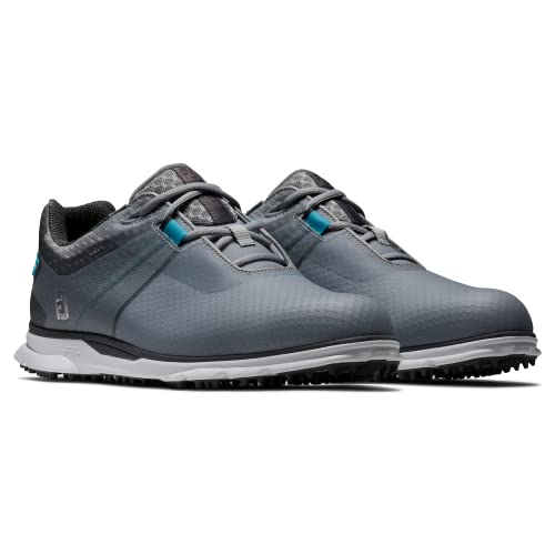 FootJoy Men's Pro|sl Sport Golf Shoe, Dark Grey/Reef Blue, 14