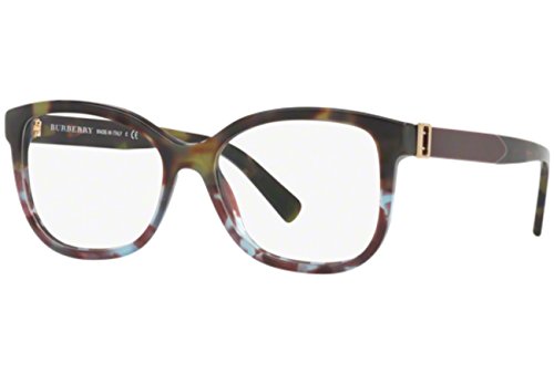 BURBERRY BE2252-363652 Eyeglass Frame GREEN HAVANA/BLUE HAVANA w/DEMO LENS 52mm