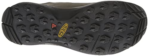 KEEN Men's Tempo Flex Low Height Waterproof Hiking Shoes, Timberwolf/Timberwolf, 10