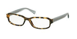COACH HC6083-5357 Eyeglasses, Dark Vintage Tortoise/Crystal Teal Frame 52mm w/Clear Demo Lens