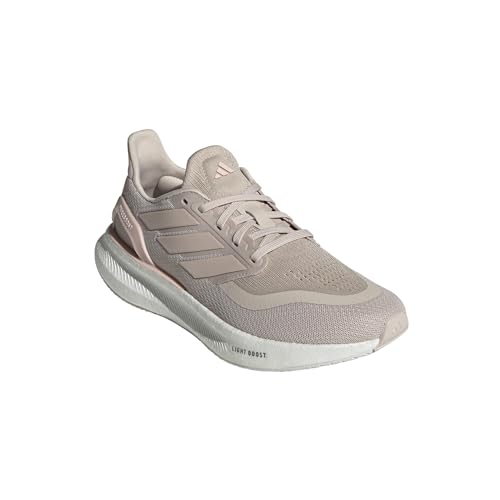 adidas Women's Pureboost 5 Running Sneaker, Putty Mauve/Sandy Pink Met./Sandy Pink, 6.5