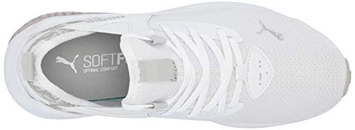 Puma Women's Cell Vive Running Shoe White Silver-Gray Violet, 6