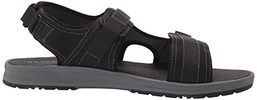Rockport Men's Lucky Bay Sport 3 Strap Sandal, Black NBK, 10