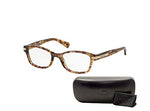 Coach HC6065 5287 49M Confetti Light Brown Rectangle Eyeglasses For Women+ BUNDLE With Designer iWear Eyewear Kit