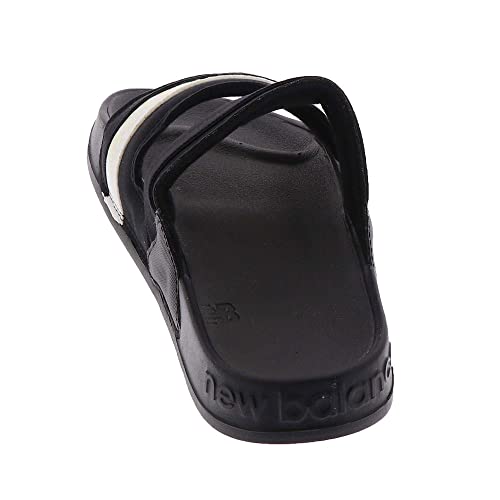 New Balance Women's 202 V2 Sandal, Black/White, 9